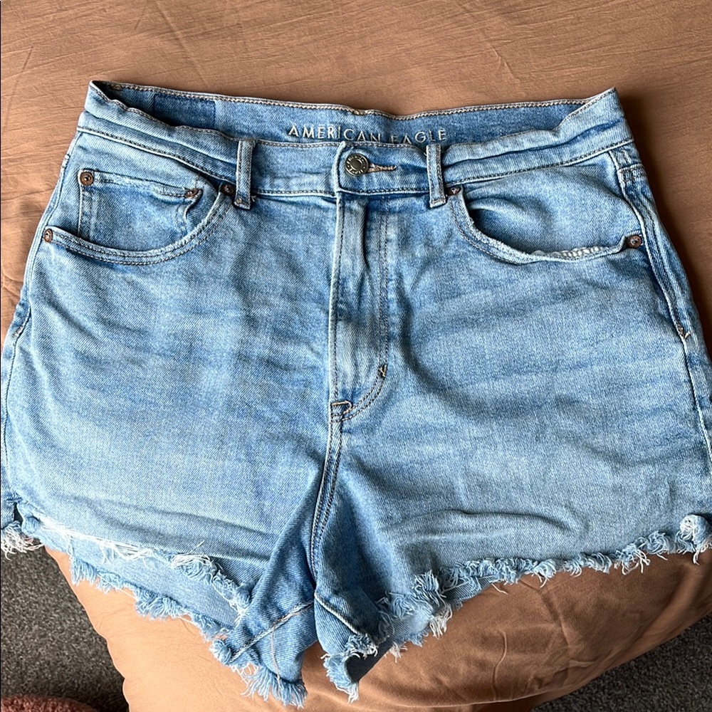 American Eagle Outfitters Light Blue Denim Jean Shorts